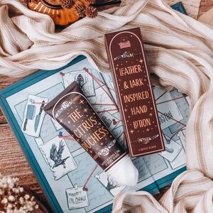 The Bookish Box Leather and Lark Hand Lotion